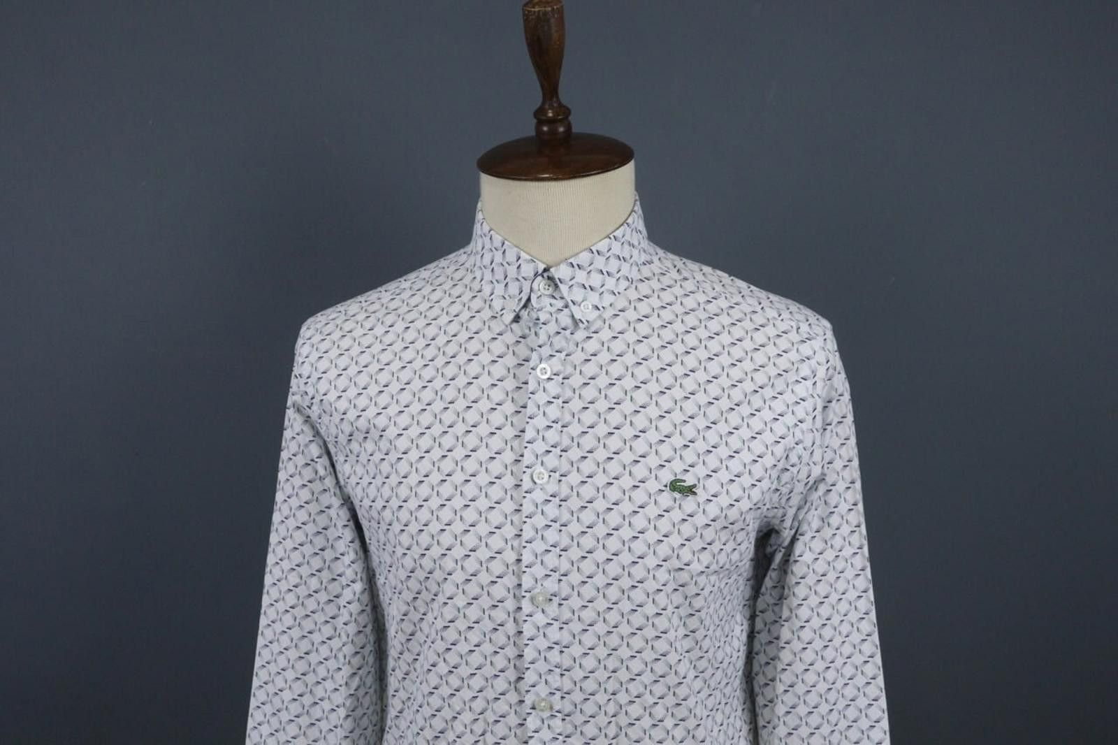 Lacoste Lacoste Multi Geometric Button-Down Shirt Size XL Size US XL / EU 56 / 4 - 2 Thumbnail
