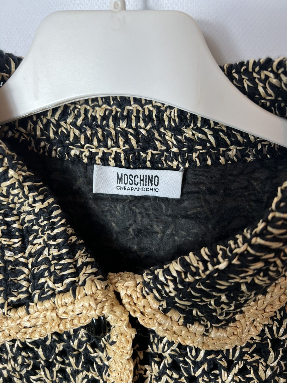 Moschino Vintage Moschino Cheap And Chic Cotton And Straw Dress Size XS / US 0-2 / IT 36-38 - 5 Thumbnail
