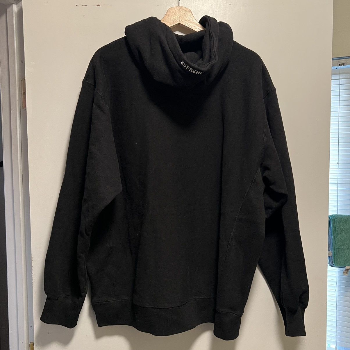 Supreme Supreme Swarovski S Logo Hooded Sweatshirt Black | Grailed 