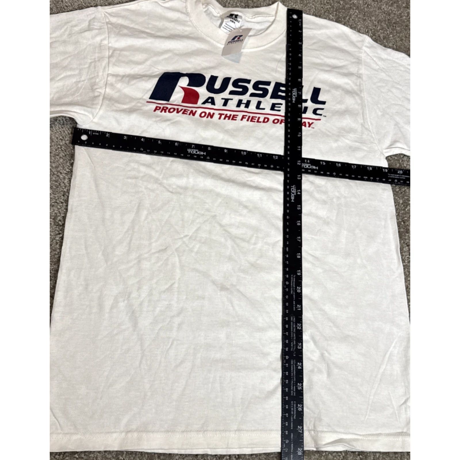 Russell Athletic VINTAGE Russell Athletic Promo Advertising T-Shirt MEN M White NOS New With Tags Size US M / EU 48-50 / 2 - 6 Thumbnail