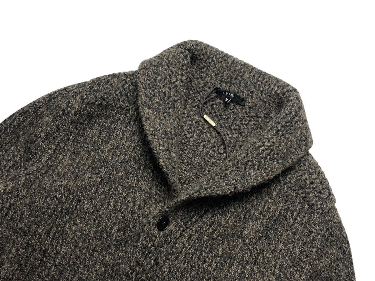 Gucci Gucci heavy wool shawl cardigan Size US M / EU 48-50 / 2 - 2 Thumbnail