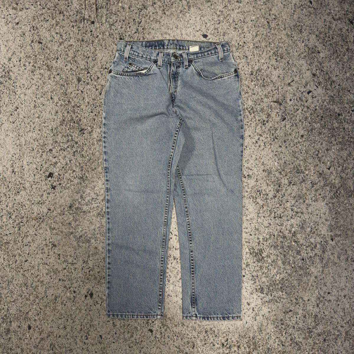 Levi's Vintage 90s Levi’s 550 Light Wash Faded Denim Jeans 31x27 Size US 31 - 2 Thumbnail