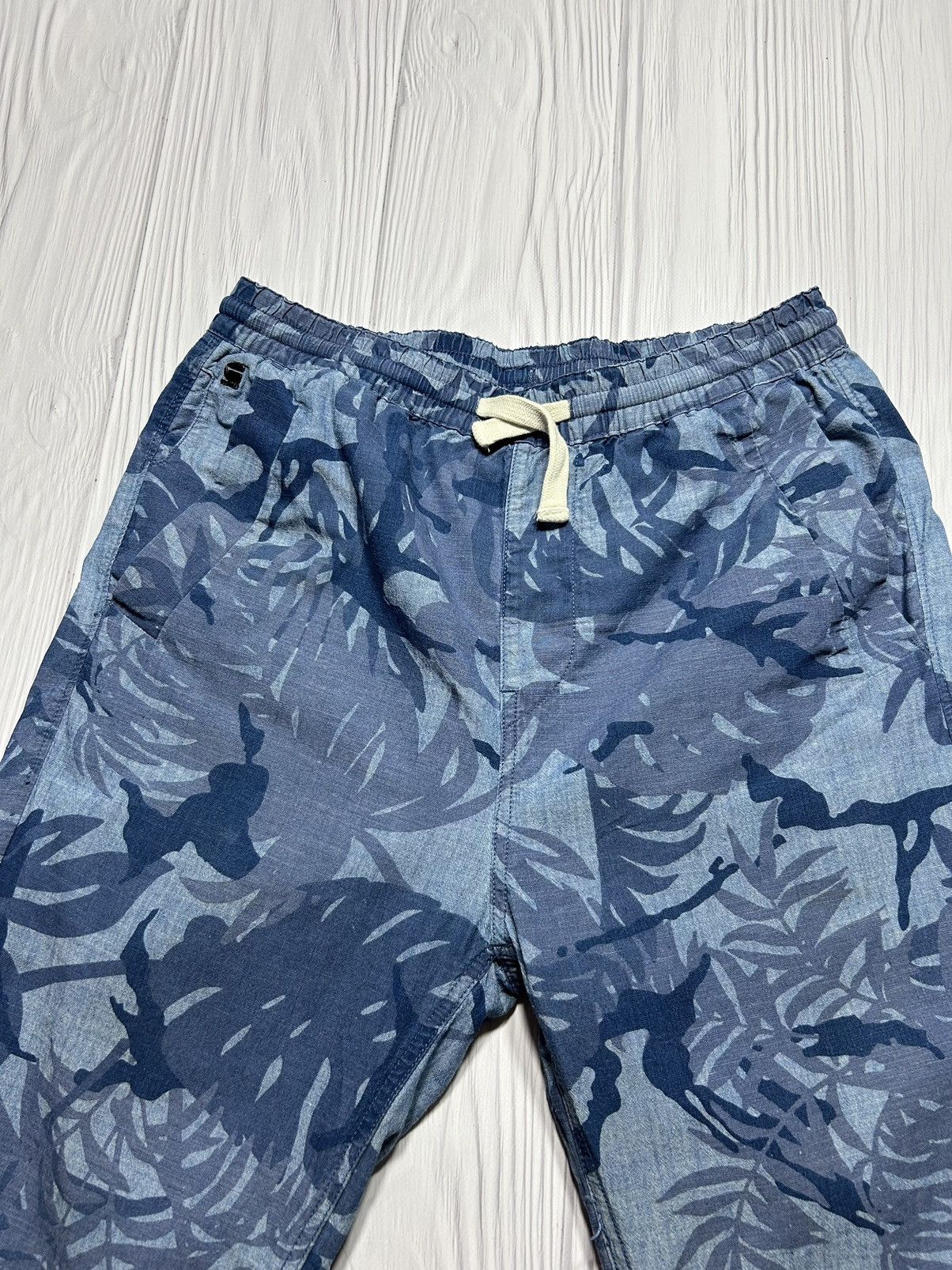 G-Star G-Star Raw Bronson Tapered Sport Cuffed Pants Blue Real Tree Size US 31 - 7 Thumbnail