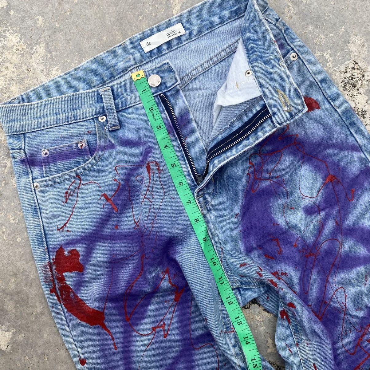 If Six Was Nine De Ondo Seoul city paint splatter denim jeans CDG Size US 28 / EU 44 - 11 Thumbnail