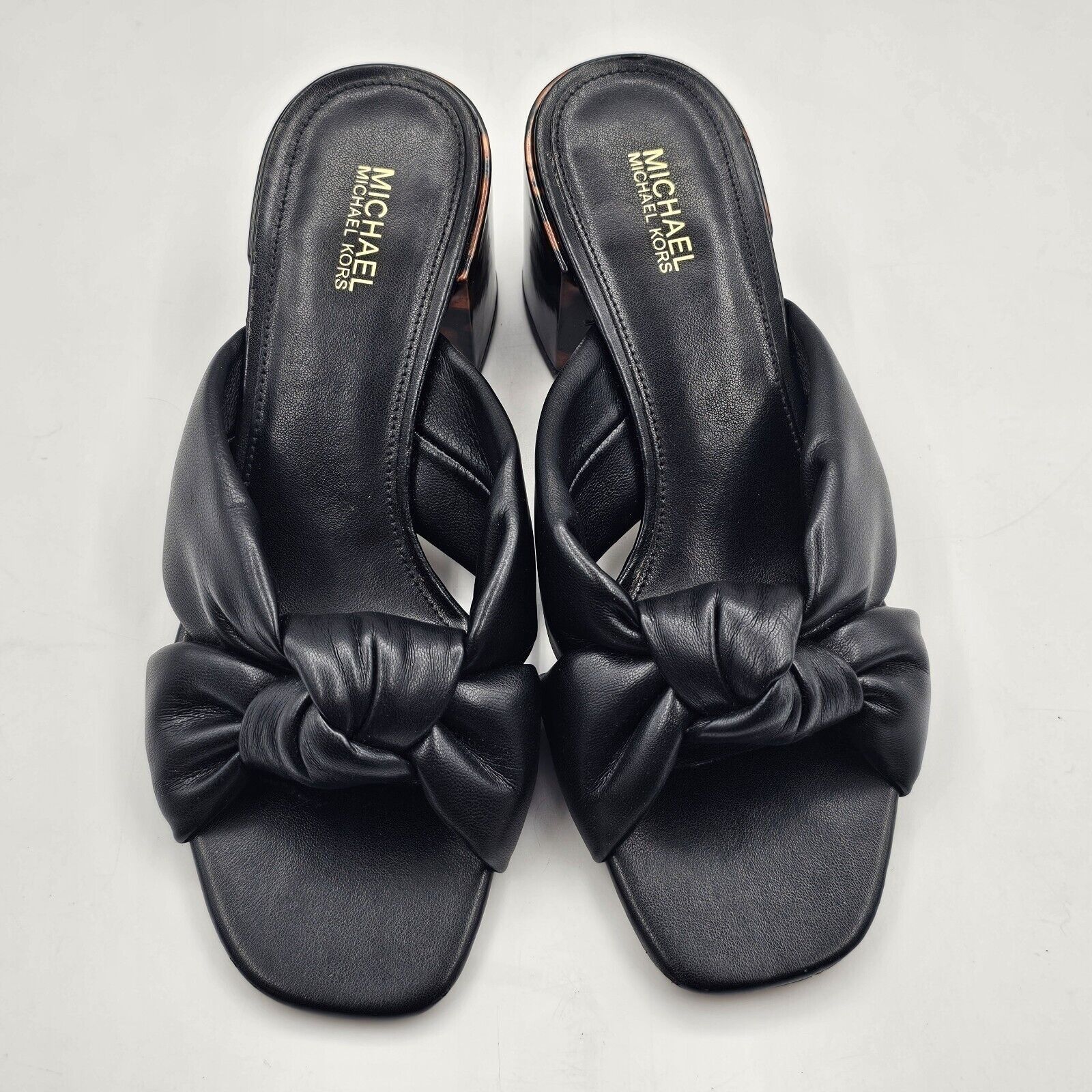 Michael Kors MICHAEL Michael Kors Josie Slip-On Knotted Sandals Block Hee Size US 6 / IT 36 - 3 Thumbnail