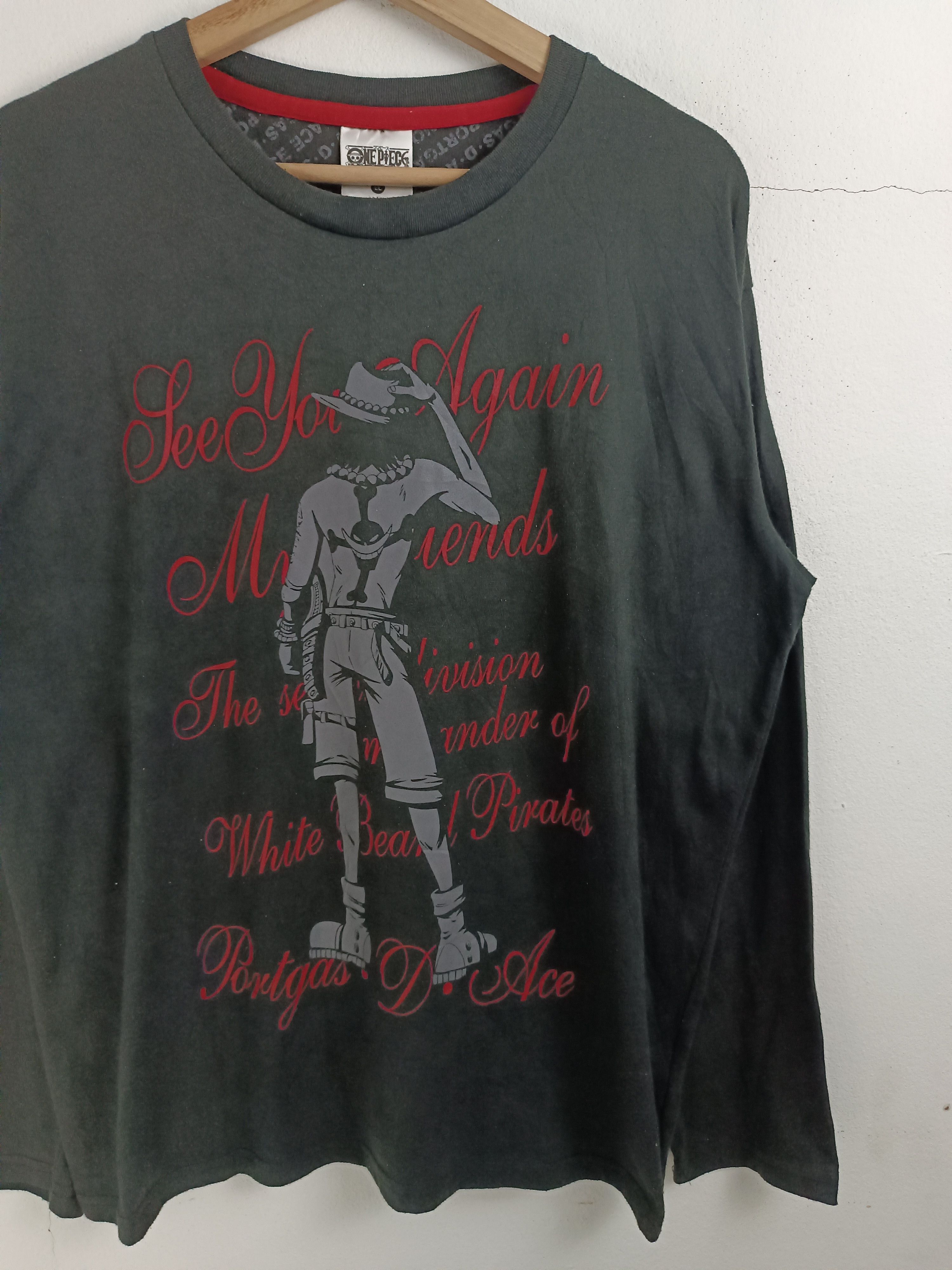 Anime FADED VINTAGE Y2K FIRE FIST ACE ONE PIECE LUFFY ZORO NARUTO Size US L / EU 52-54 / 3 - 6 Thumbnail