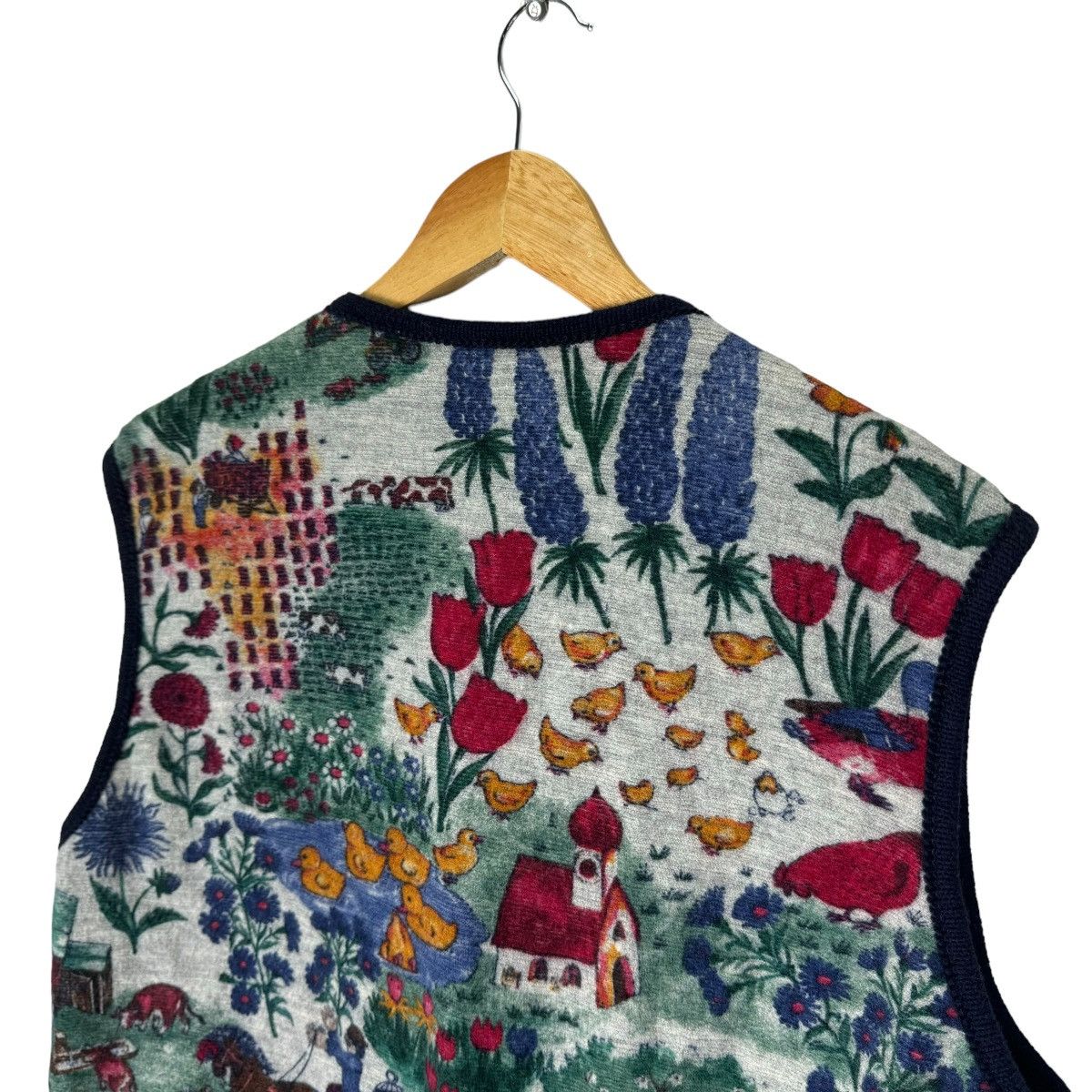 Art Comes First × GIESSWEIN ❄️GIESSWEIN AUSTRIA FLORAL ART VEST Size L / US 10 / IT 46 - 6 Thumbnail