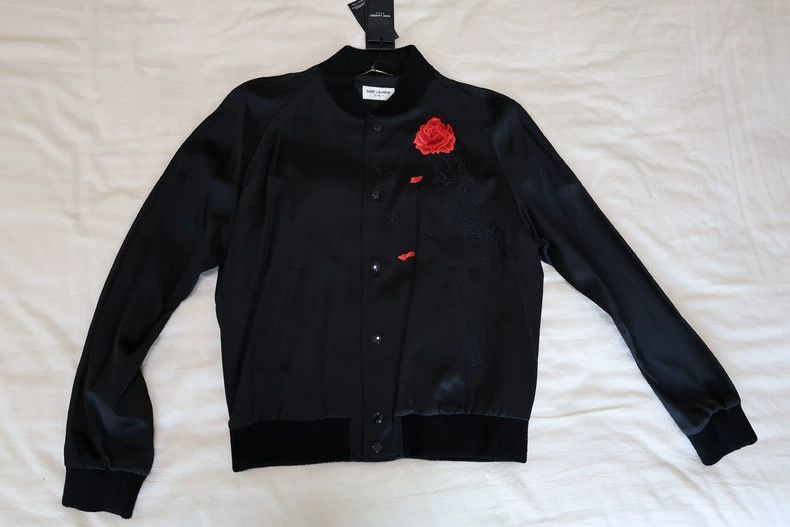 Saint Laurent Paris Saint Laurent Paris Flower silk jacket-2506 Size US M / EU 48-50 / 2 - 2 Thumbnail