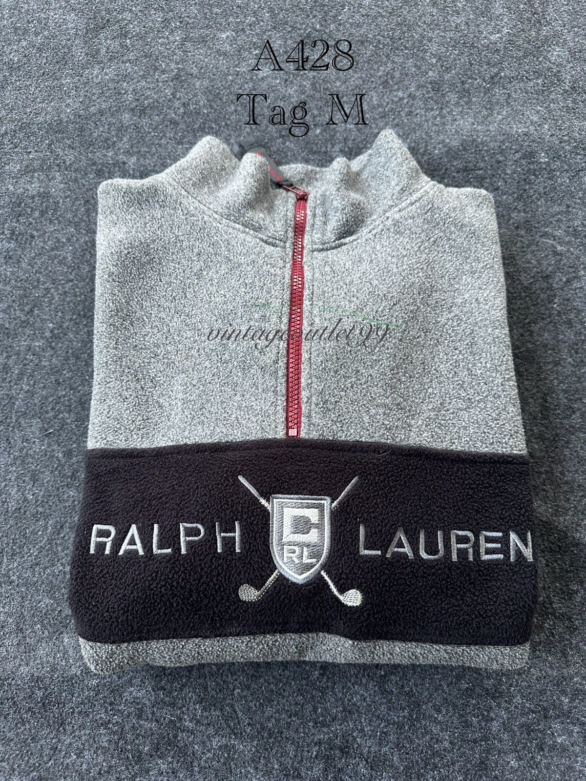 Ralph Lauren Vintage Ralph Lauren Chaps Half zipper Fleece A428 Size US M / EU 48-50 / 2 - 12 Thumbnail