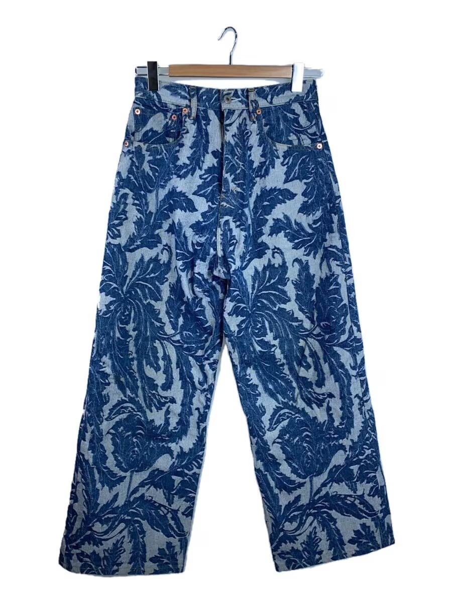 Comme des Garcons × Junya Watanabe Wide Leg Floral Denim Jeans Size 27" / US 4 / IT 40 - 1 Thumbnail