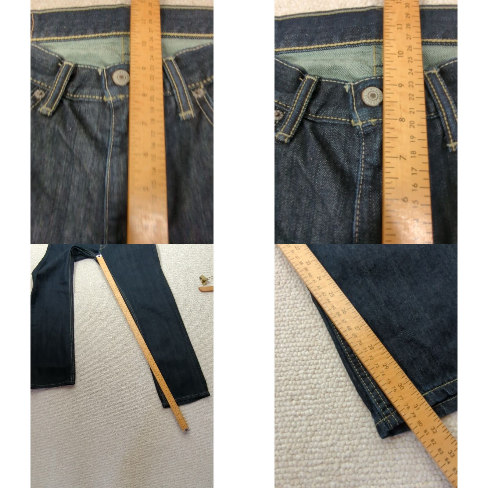 Levi's VINTAGE None Levi's Jeans 559 31x32 Blue Denim Straight 5-Pocket Regular Mens Pants Dark Wash Blue Jeans Size US 31 - 9 Thumbnail