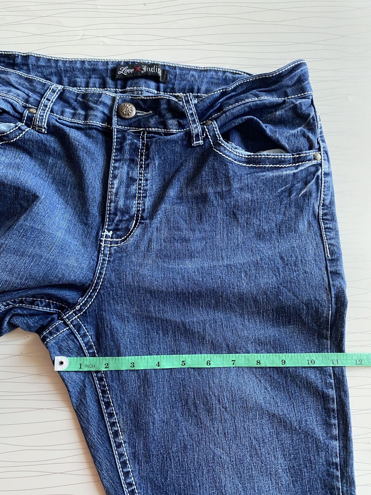 If Six Was Nine Japanese brand love indigo flare denim Size US 34 / EU 50 - 16 Thumbnail