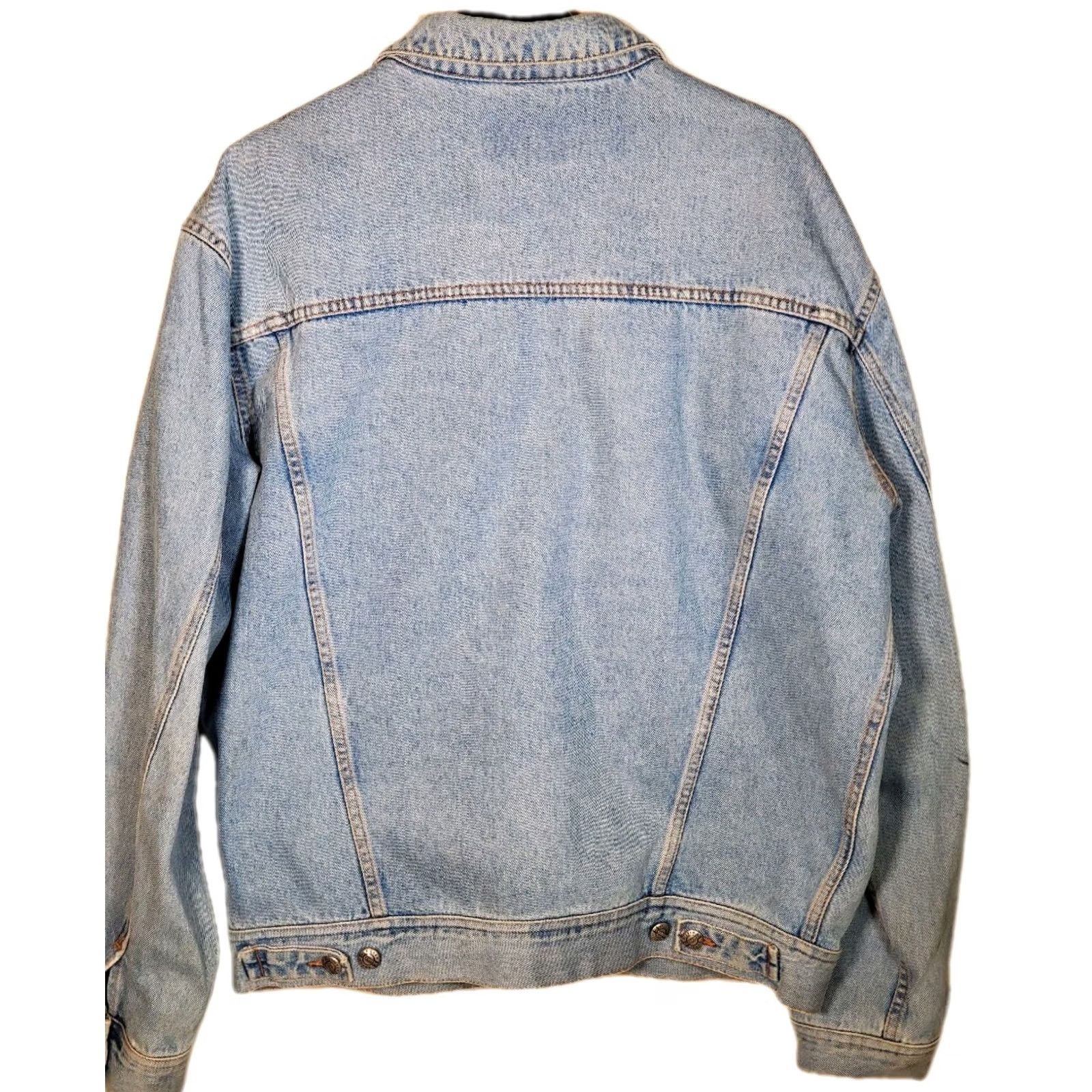 Camper VTG El Campero Denim Trucker Jacket Made in Italy Men XL Blue Regular denim jacket with pockets Size US 36 / EU 52 - 3 Thumbnail