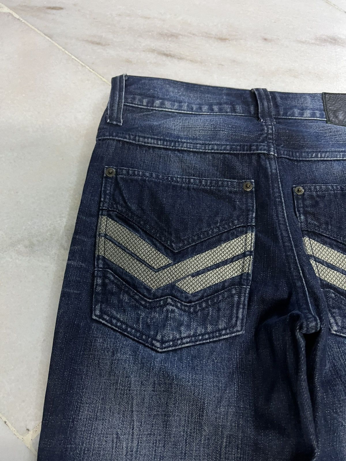 Japanese Brand 💥Vintage 90’s Style Karl Kani Double Knee Distress Jean Size US 30 / EU 46 - 11 Thumbnail