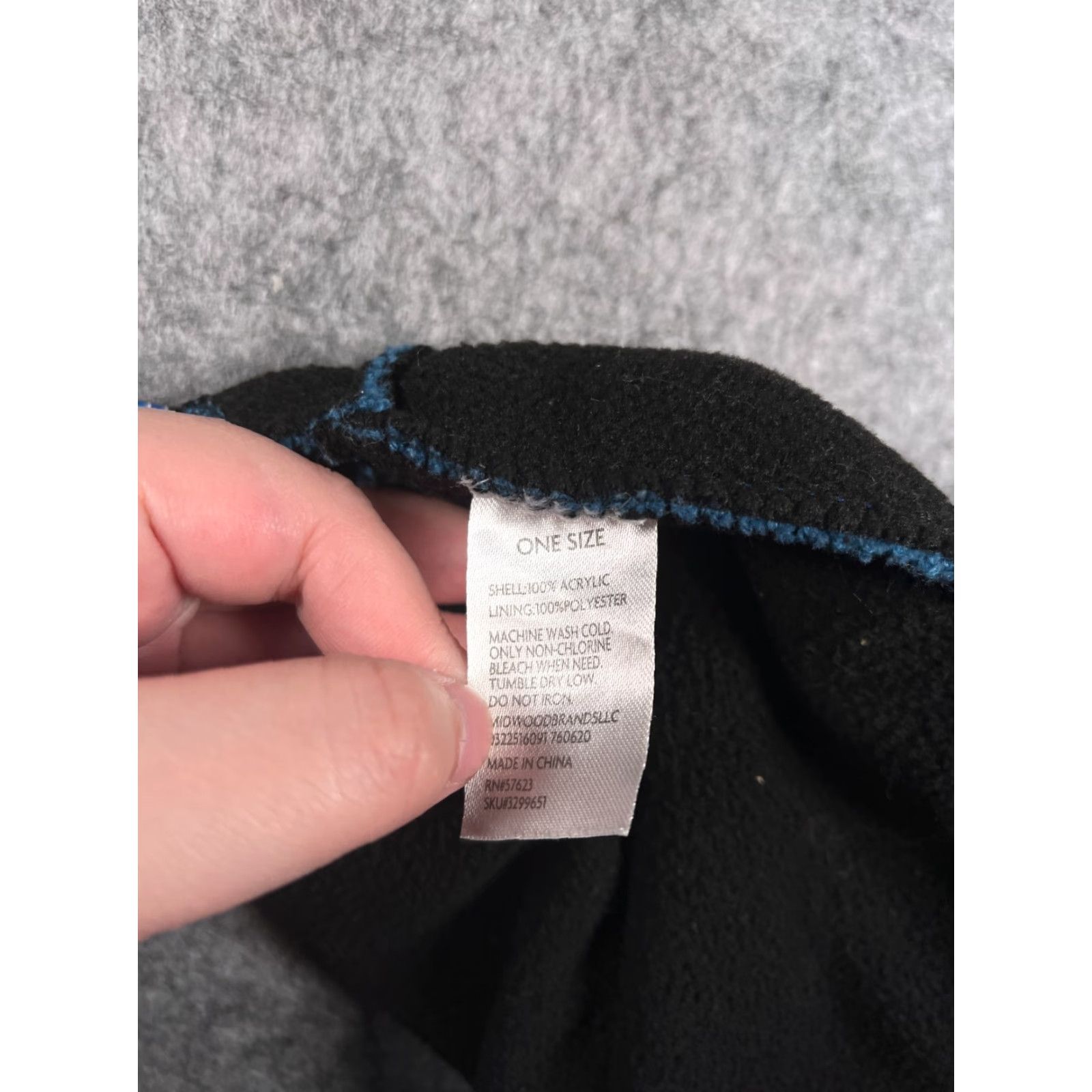 Vintage Family Dollar Beanie Adult One Size Blue Knit Lined Acrylic Polyester Outdoors Size ONE SIZE - 6 Thumbnail