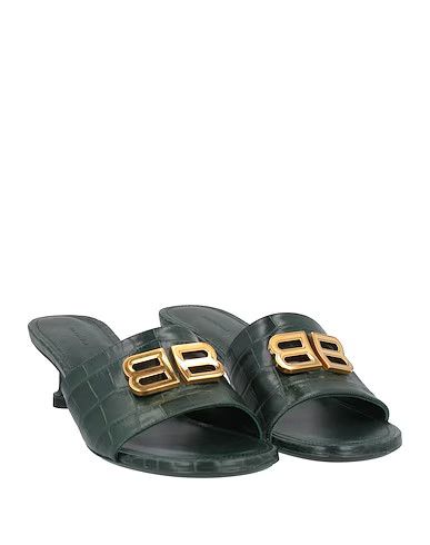Balenciaga o1la1rc1a1024 Groupie Sandals in Green Size US 5 / IT 35 - 2 Thumbnail