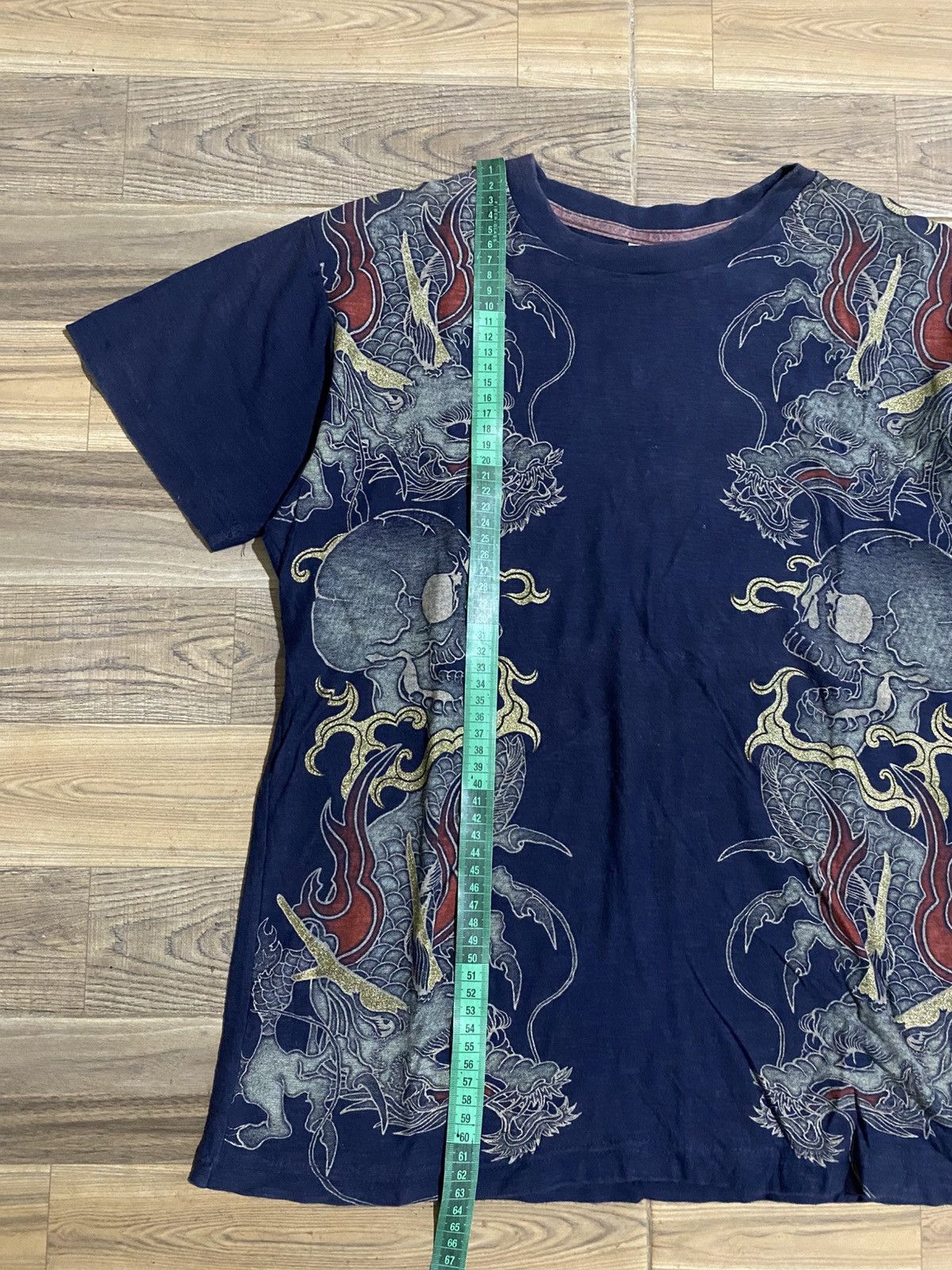 Japanese Brand STRANGE HEAVEN FADED SKULL SHORT TEE Size US M / EU 48-50 / 2 - 9 Thumbnail