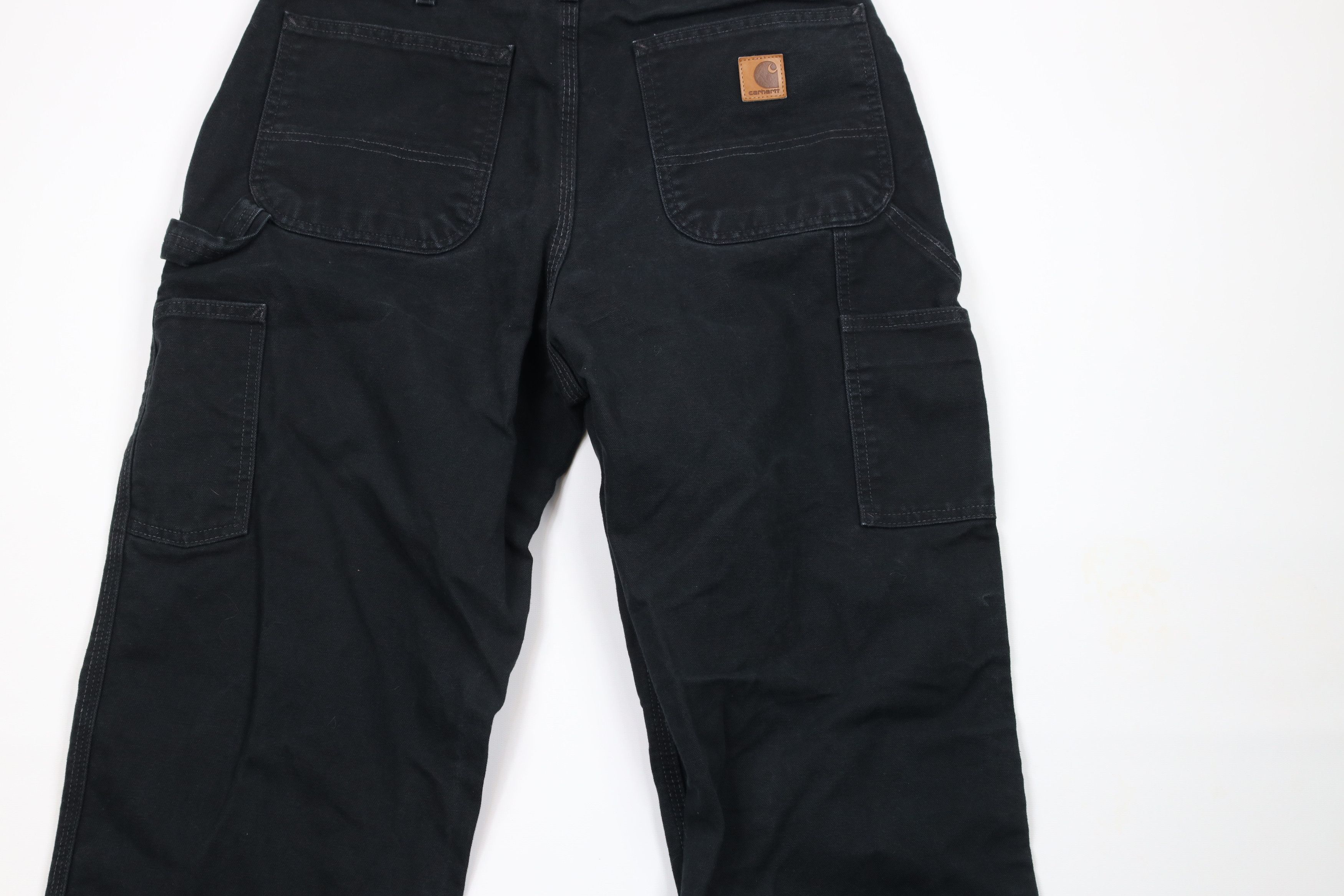 Carhartt × Vintage Vintage Carhartt Out Loose Original Fit Canvas Pants Black Size US 33 - 9 Thumbnail