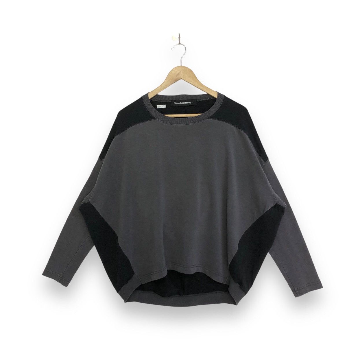Issey Miyake × mercibeaucoup Mercibeaucoup, Avant Garde Crop Top Baggy Designer Shirt Size L / US 10 / IT 46 - 1 Thumbnail