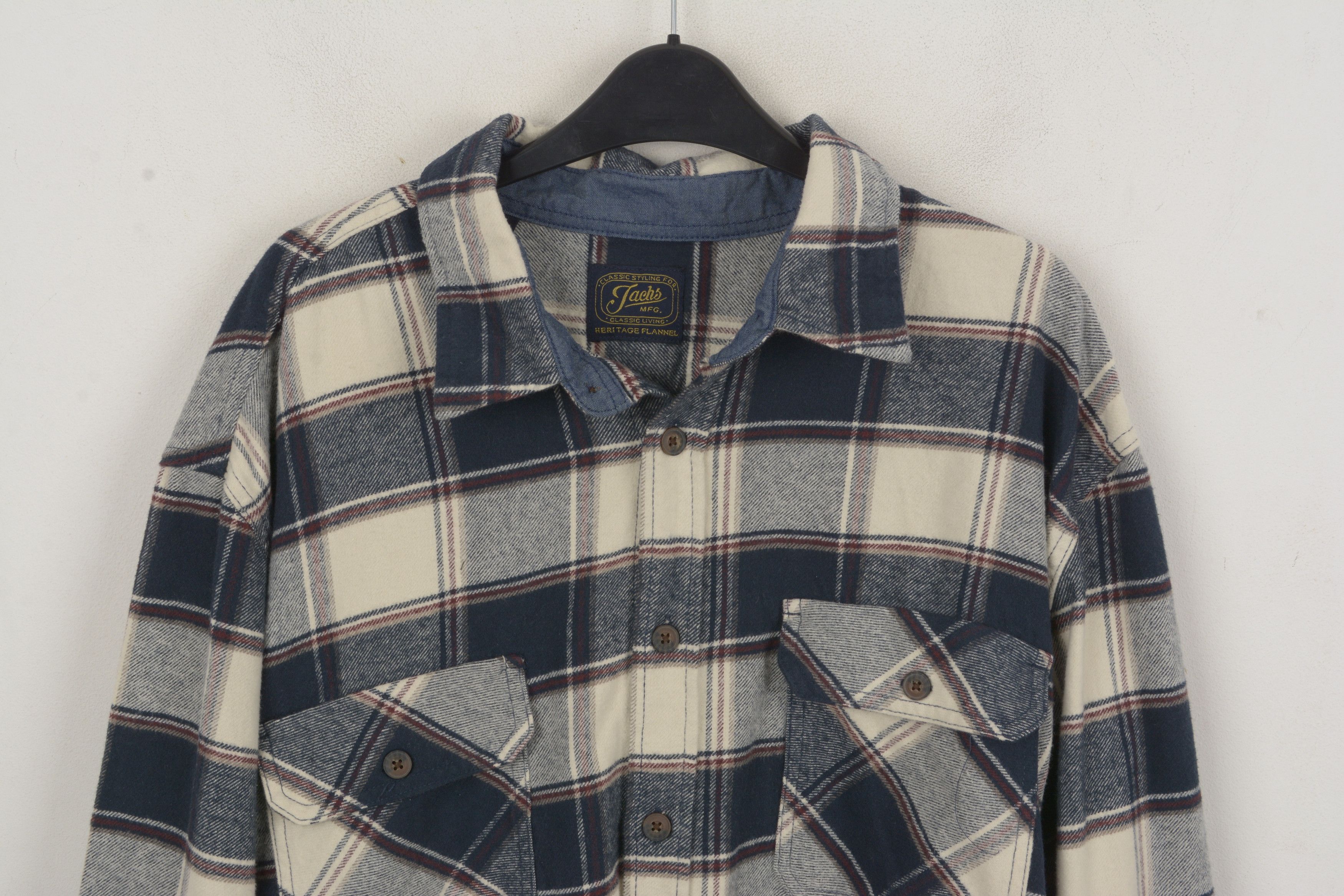 J.A.C.H.S. Mfg. Co. Heritage Flannel Shirt men's 3XL Cotton Brushed over shirt Size US XXL / EU 58 / 5 - 2 Thumbnail