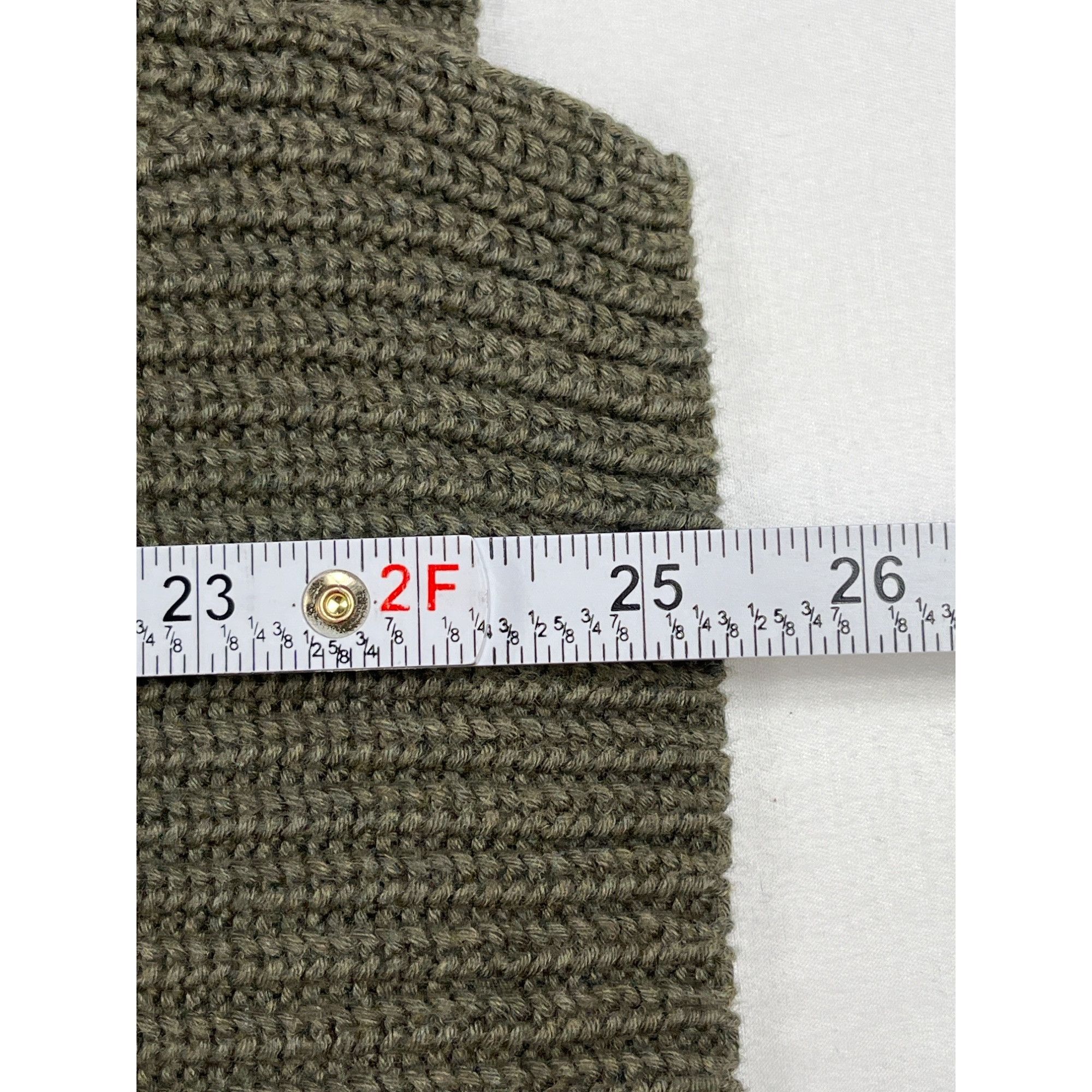 Talbots Talbots SKU 7692 Womens Olive Green Ribbed Knit Sweater Size Size L / US 10 / IT 46 - 6 Thumbnail