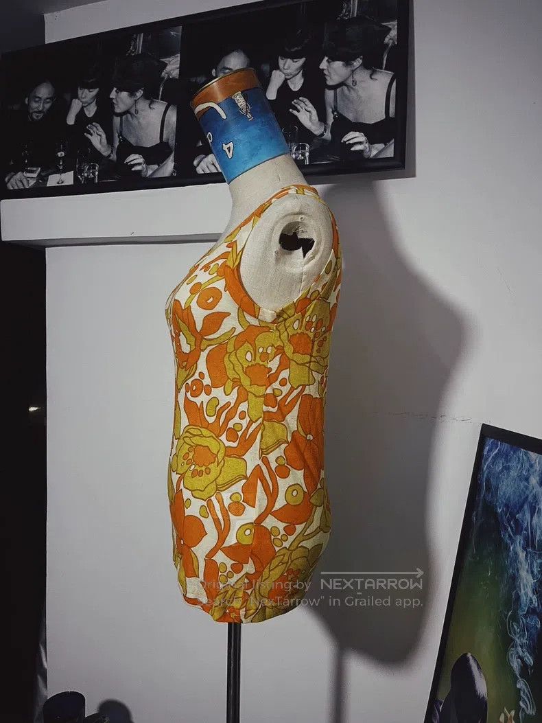 Yohji Yamamoto Yohji Yamamoto size 3 Floral red and yellow sleeveless Size L / US 10 / IT 46 - 3 Thumbnail