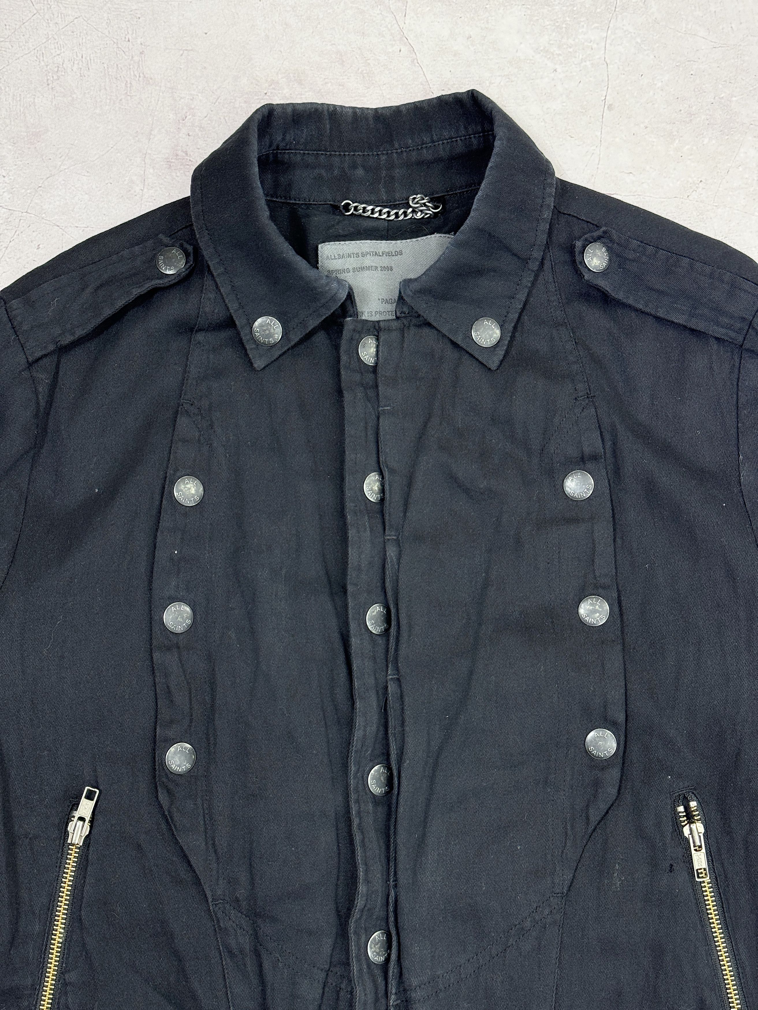 Allsaints AllSaints Heavy Cotton Bomber Jacket SS 08 Paganism Festival Size M / US 6-8 / IT 42-44 - 3 Thumbnail