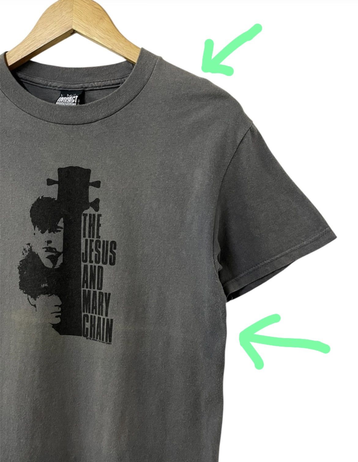 Band Tees VINTAGE 00s THE JESUS AND MARY CHAIN INDIE NOISE ROCK TSHIRT Size US S / EU 44-46 / 1 - 8 Thumbnail