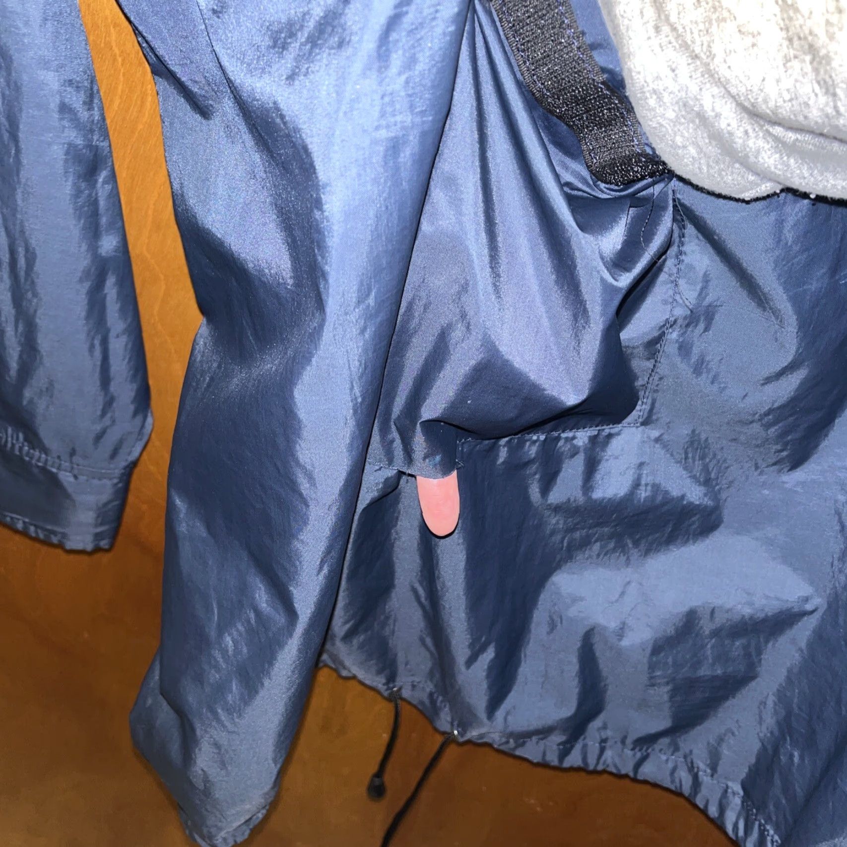 Equipment VINTAGE Zanskar Outdoor Equipment Windbreaker Rain Coat Jacket Unisex Small Summer Spring Nylon Very Dark Blue Women Size S / US 4 / IT 40 - 6 Thumbnail