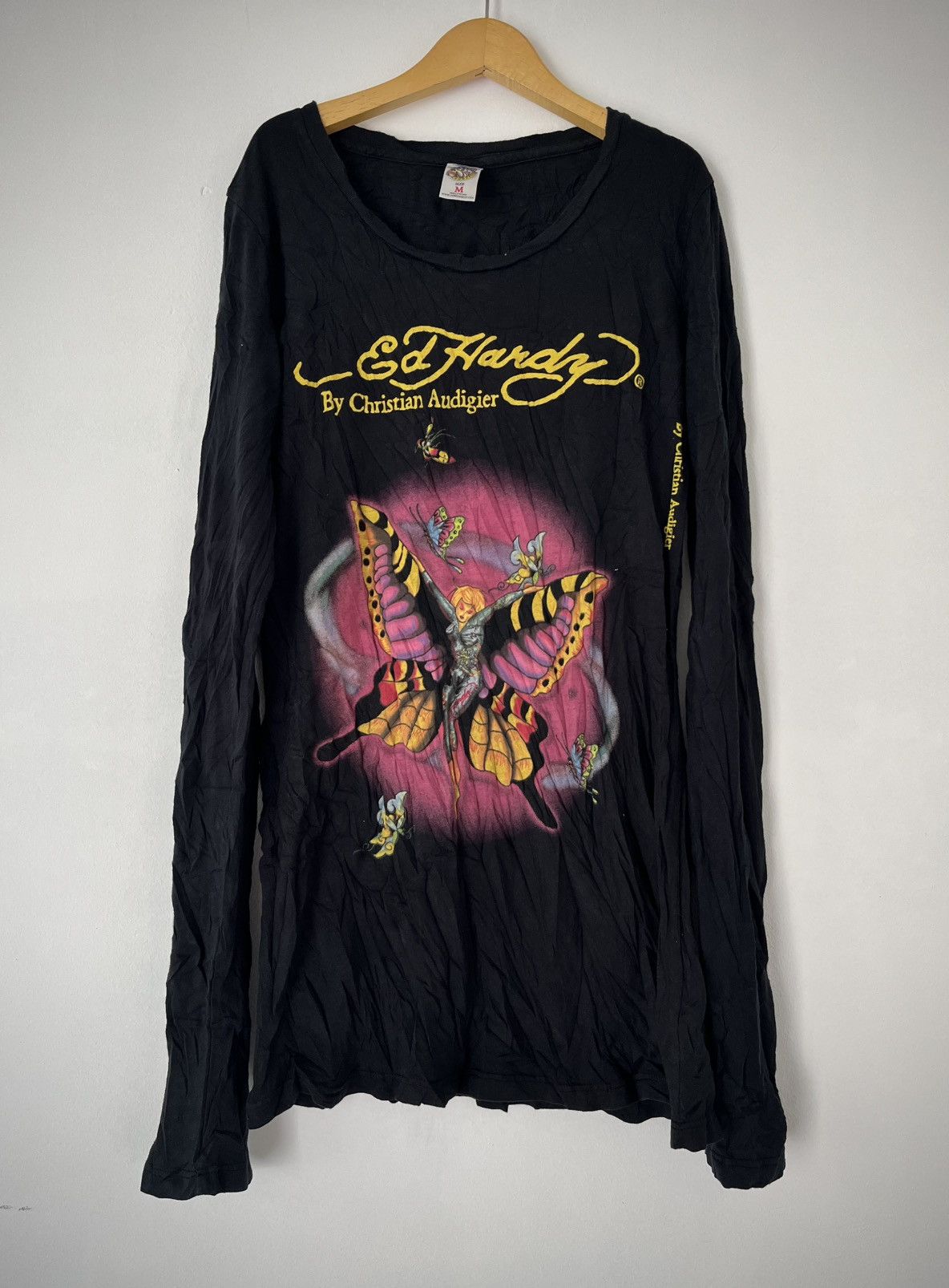 Ed Hardy Ed Hardy Christian Audigier Butterfly Long Sleeve Big Logo Size US M / EU 48-50 / 2 - 1 Thumbnail