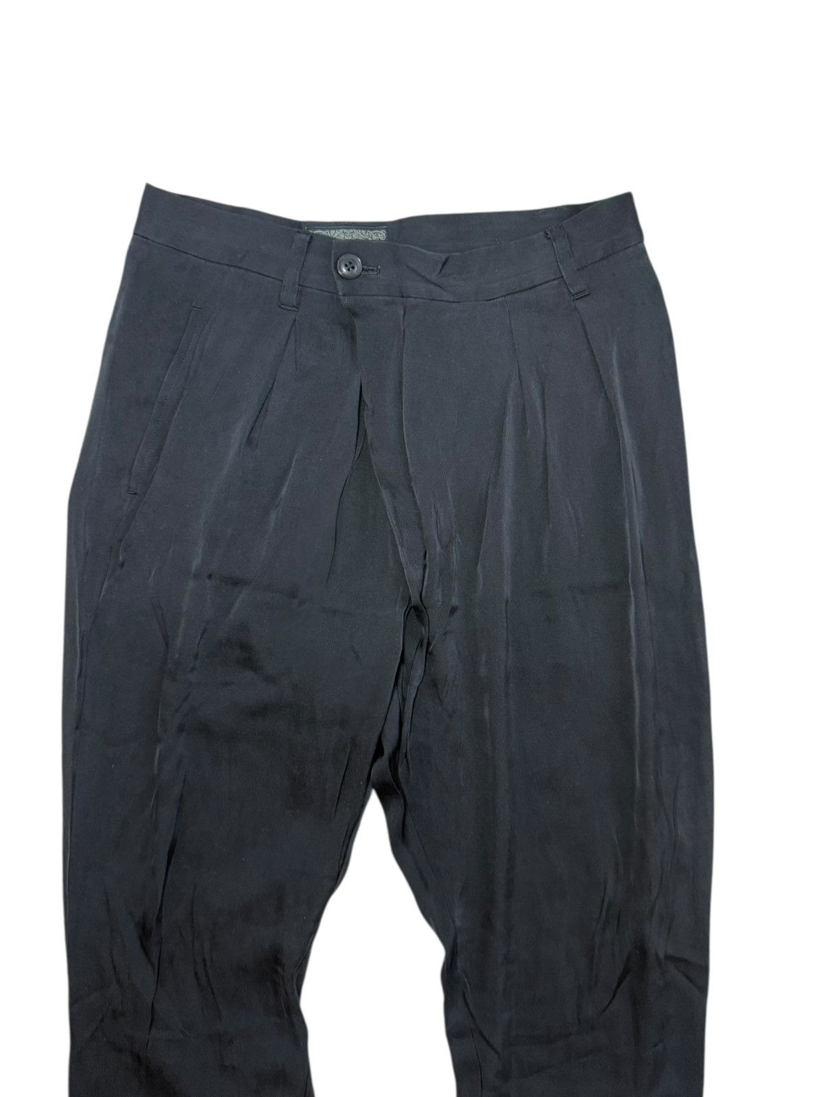 Hysteric Glamour Rare Vintage Hysteric Glamour Silk Black Trousers Size 28" / US 6 / IT 42 - 3 Thumbnail