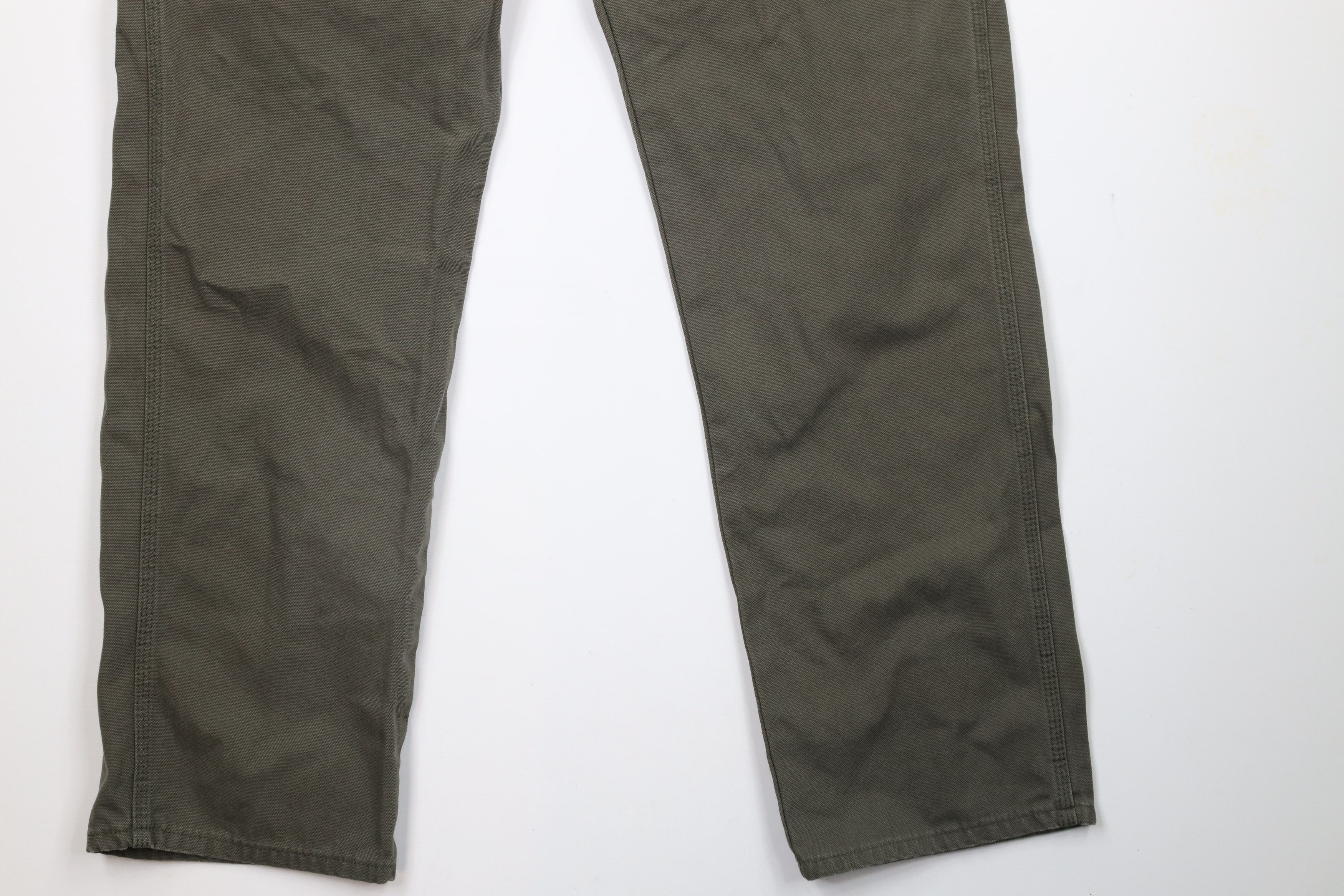 Dickies × Vintage Vintage Dickies Out Wide Leg Dungaree Canvas Pants Green Size US 36 / EU 52 - 4 Thumbnail