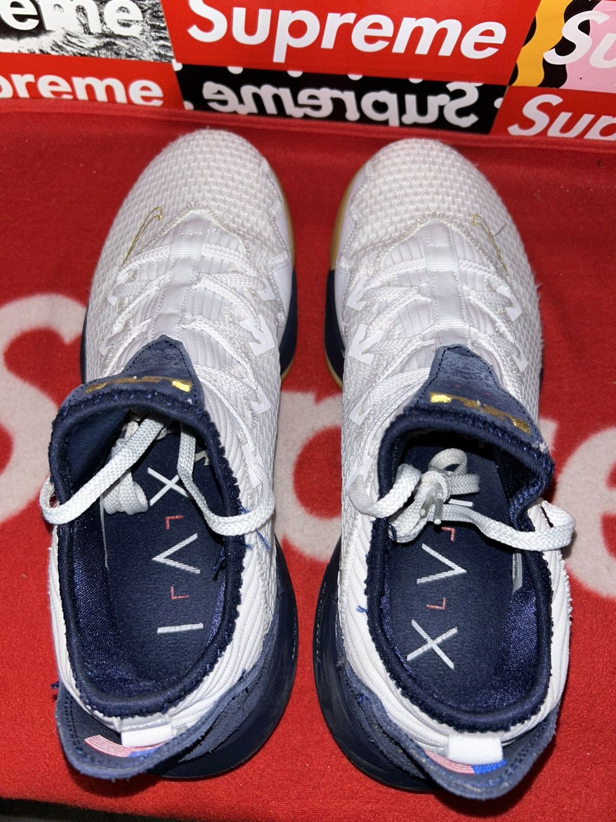Nike Nike LeBron 16 Low 'Olympic USA' CI2668-101 size 12 Size US 12 / EU 45 - 4 Thumbnail