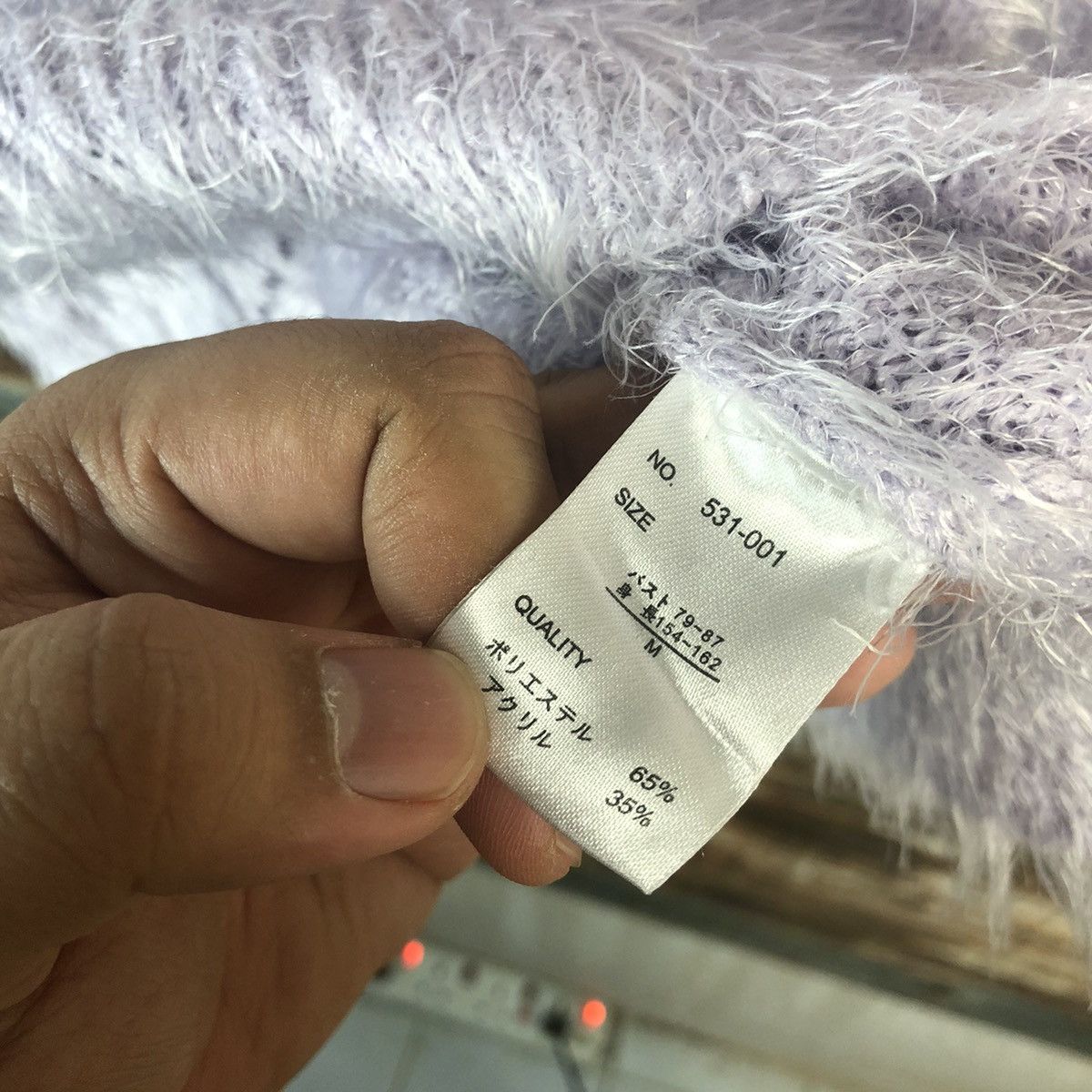 Homespun Knitwear × Japanese Brand Believe Purple shaggy fur mohair Knitwear #A1881 Size M / US 6-8 / IT 42-44 - 10 Thumbnail
