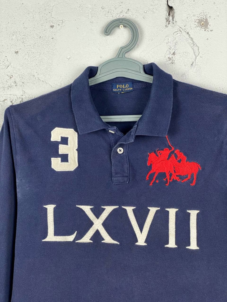 Polo Ralph Lauren × Rugby Ralph Lauren Vintage 90s Polo Ralph Lauren big pony long sleeve polo Size US S / EU 44-46 / 1 - 3 Thumbnail