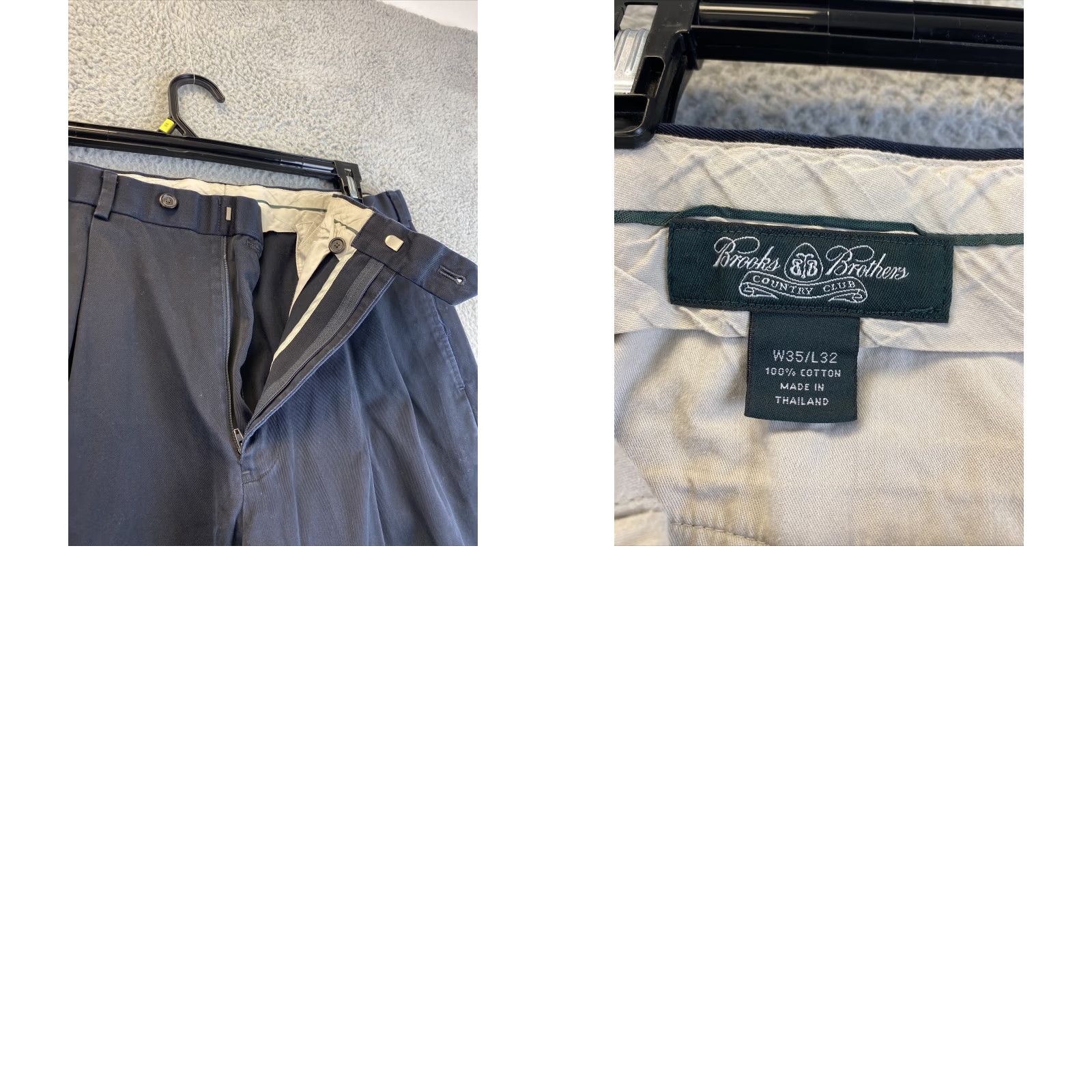 Brooks Brothers Brooks Brothers Dress Pants Men 35X32 Black Trouser Straight Pleated /93-41 Size US 35 - 9 Thumbnail
