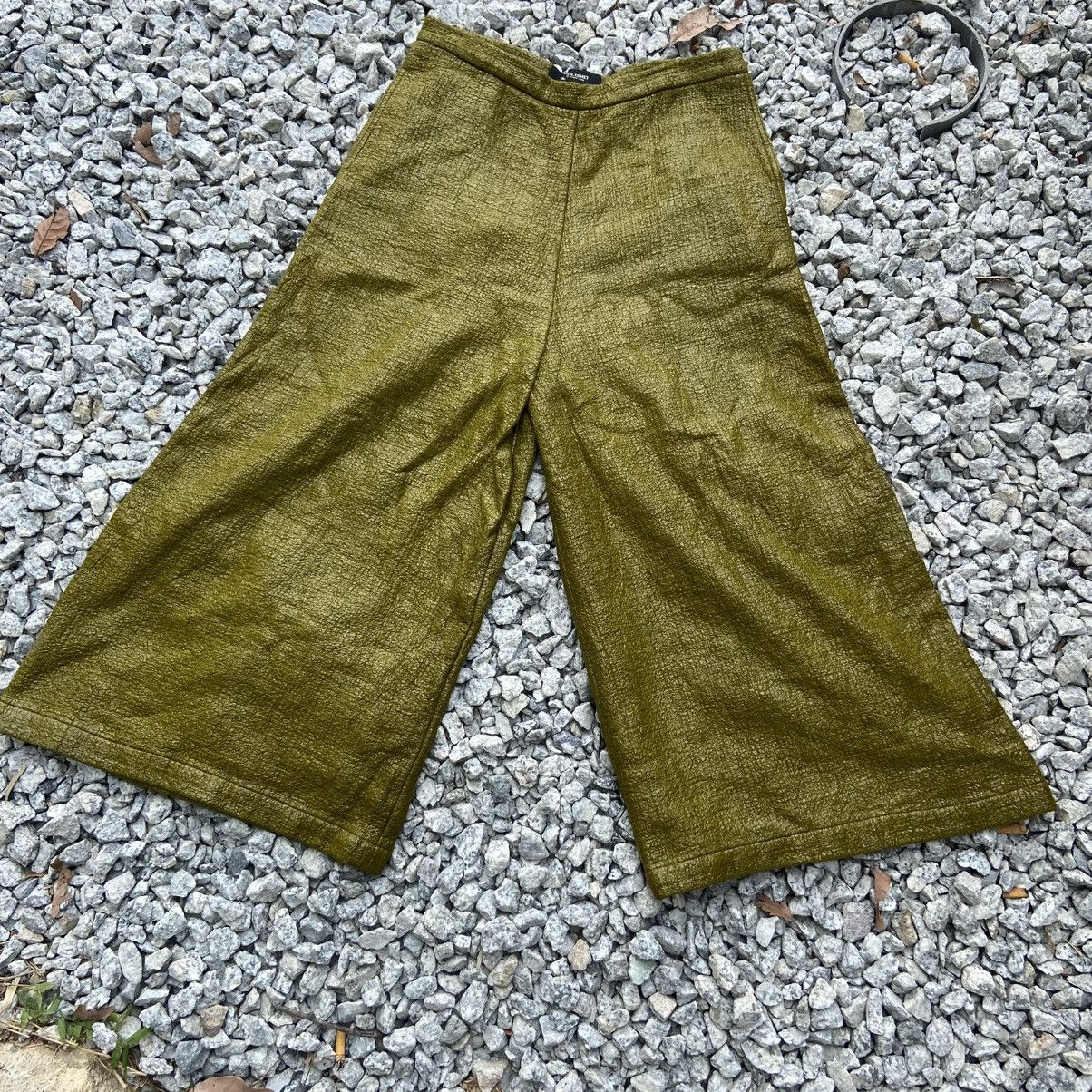 Rachel Comey RACHEL COMEY NEW YORK Wide Cut Flare Pant Laminated Trouser Size 28" / US 6 / IT 42 - 1 Thumbnail