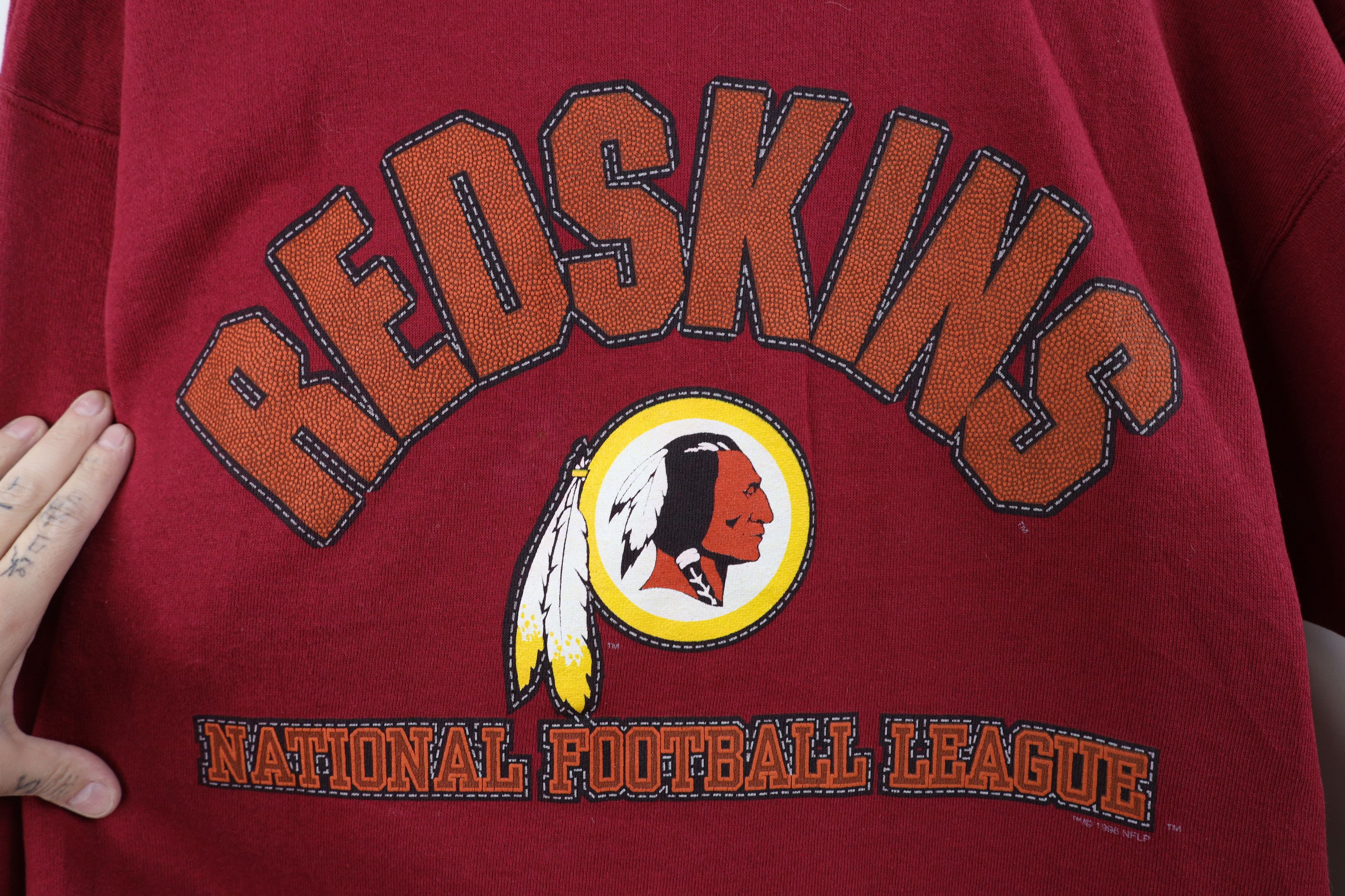 Vintage Vintage 90s Spell Washington Redskins Football Sweatshirt Size US XL / EU 56 / 4 - 4 Thumbnail