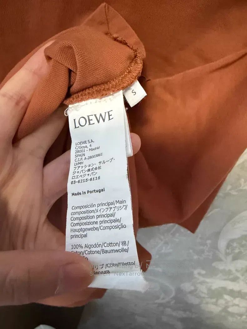 Loewe Loewe Short Sleeve T-Shirt with Small Logo Embroidery on C Size S / US 4 / IT 40 - 3 Thumbnail