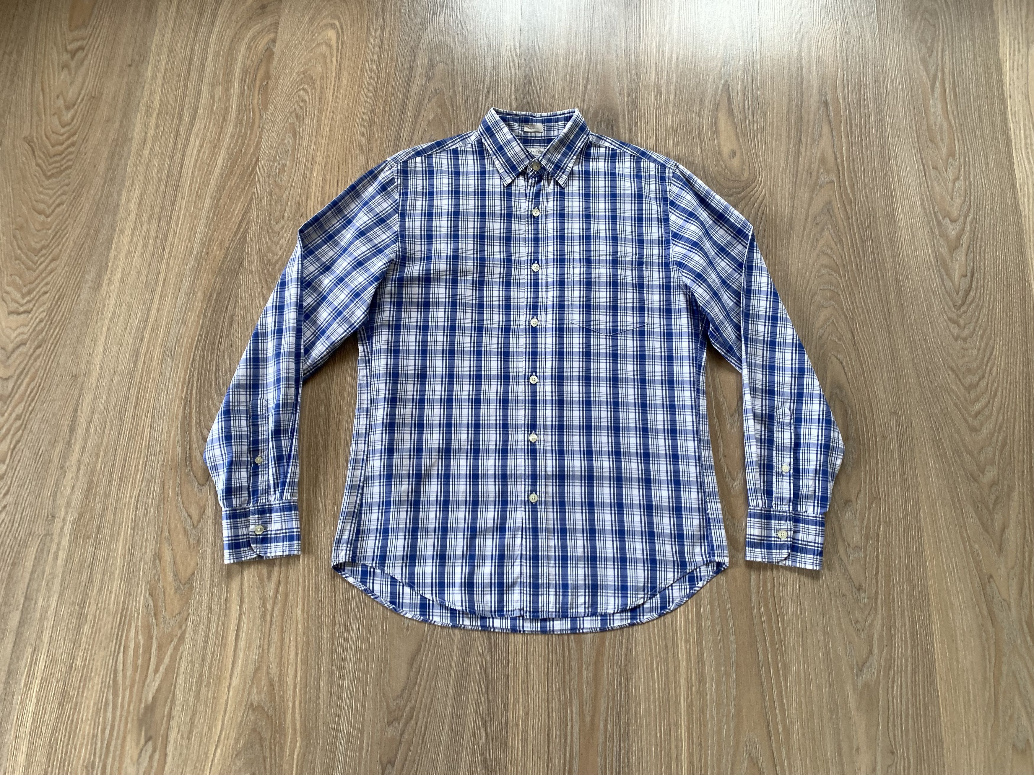 J.Crew Mens J Crew Tailored Fit Plaid Long Sleeve Shirt Size US S / EU 44-46 / 1 - 9 Thumbnail