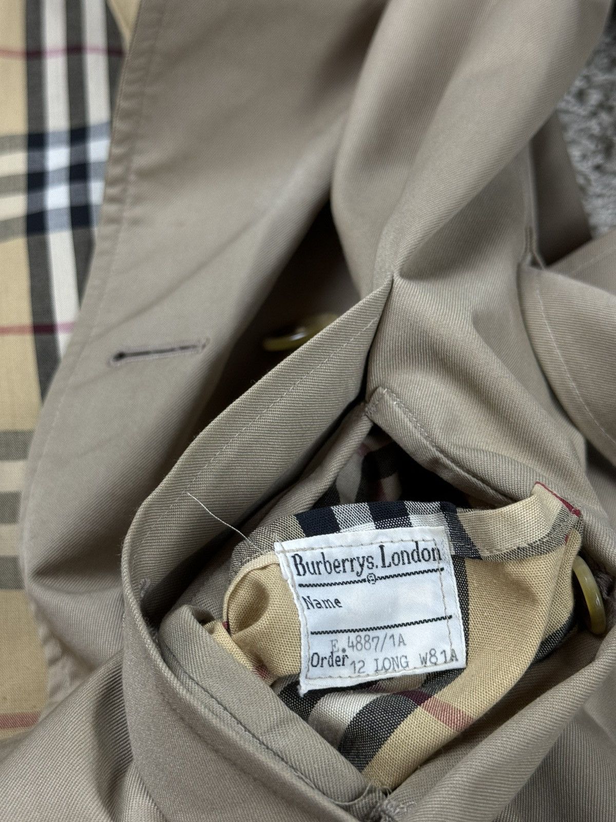 Burberry × Vintage Vintage trench coat Burberry original luxury streetwear item Size M / US 6-8 / IT 42-44 - 6 Thumbnail