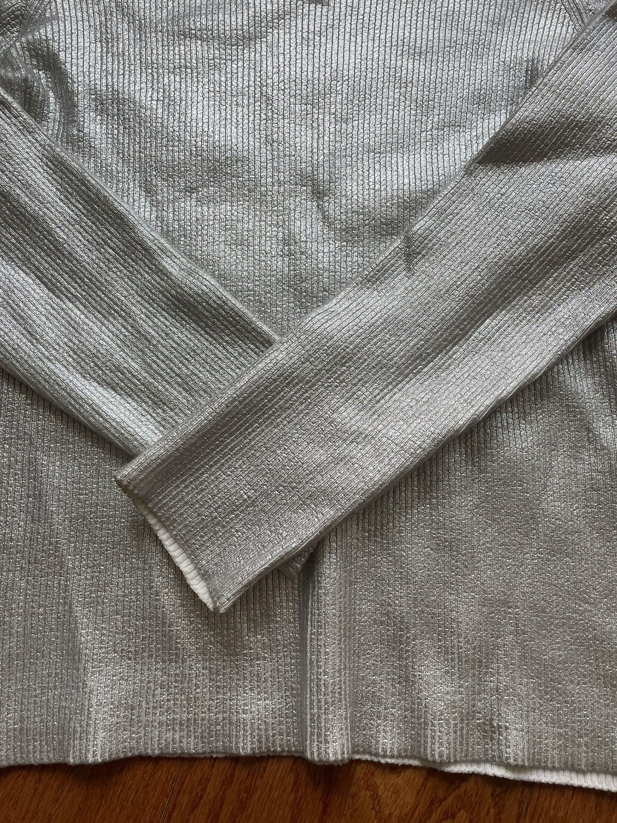 Carven Metallic Silver Carven Sweater Size L / US 10 / IT 46 - 4 Thumbnail