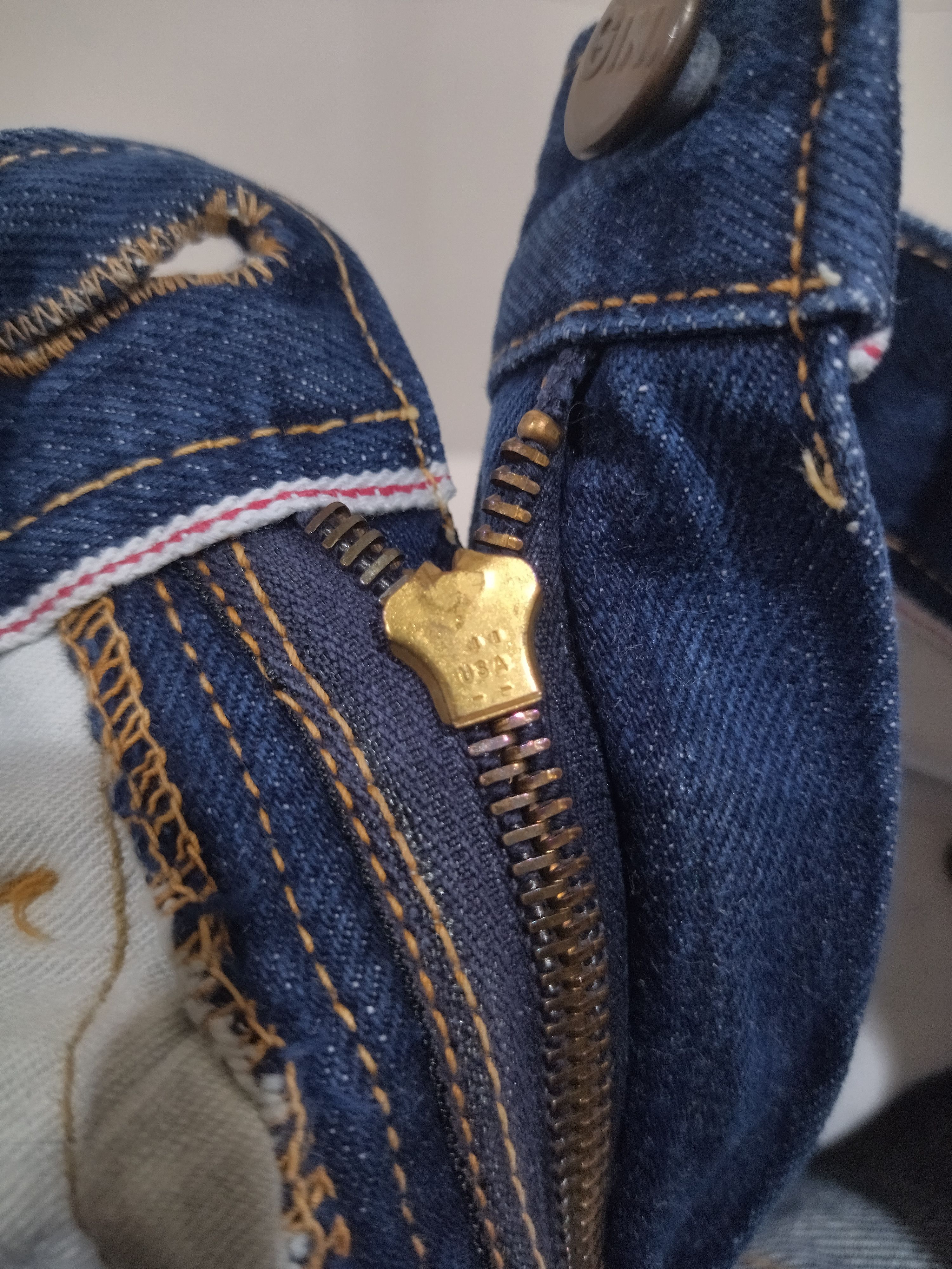 Indigo × Vintage Vintage jeans Denim GIN made in USA 70s Selvedge Size US 26 / EU 42 - 12 Thumbnail
