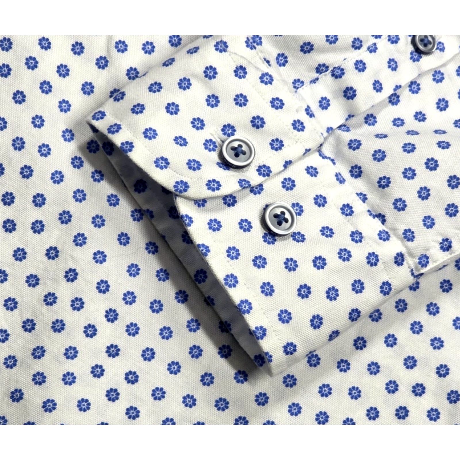 Rodd & Gunn Rodd & Gunn Button Down Shirt Mens L White Geometric Italian Fabric Sports Fit Size US L / EU 52-54 / 3 - 4 Thumbnail
