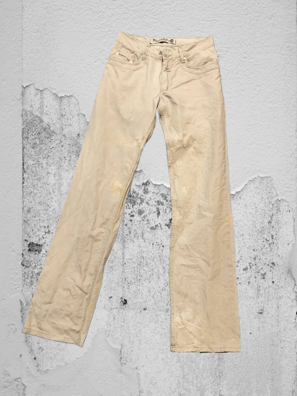 Diesel luxury vintage jeans pants beige Diesel logo Y2K streetwear Size US 30 / EU 46 - 1 Thumbnail