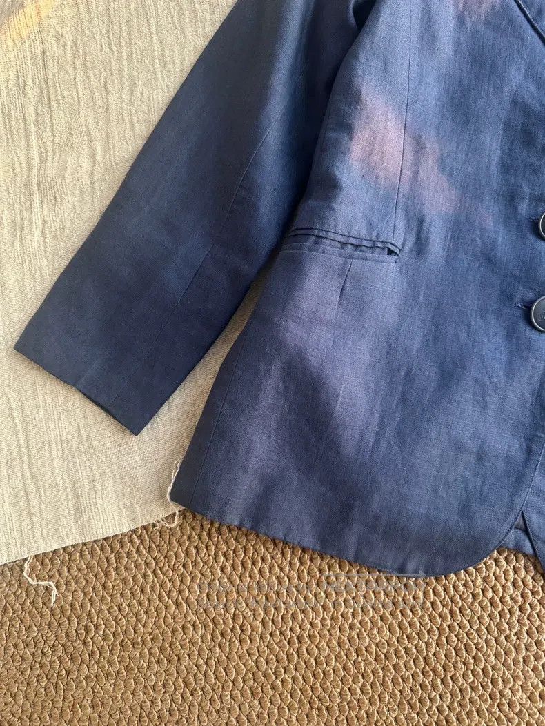 Hermes Hermes Linen casual blazer, blue Size XS / US 0-2 / IT 36-38 - 4 Thumbnail