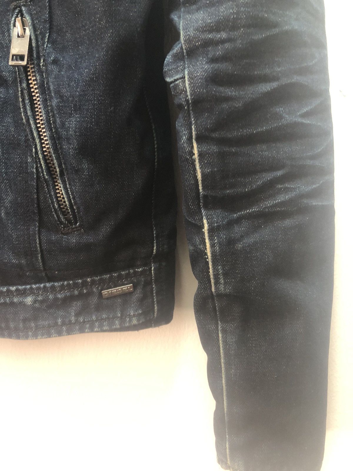 Diesel DIESEL Denim Jacket Motorcycle Fur Rock Size US XS / EU 42 / 0 - 3 Thumbnail