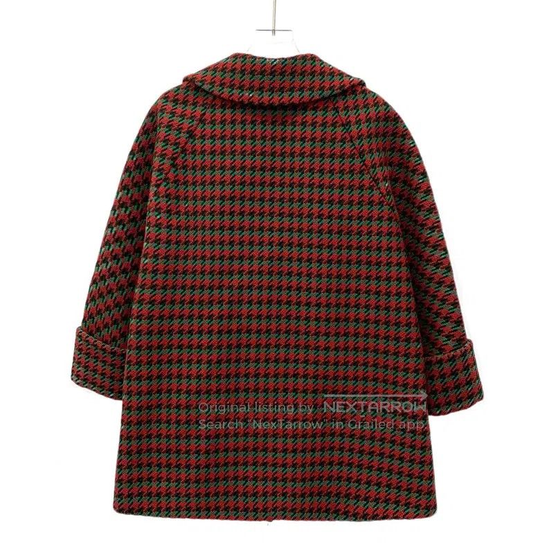 Gucci Gucci Red checkered wool lapel single-breasted long-sleeve Size XS / US 0-2 / IT 36-38 - 2 Thumbnail
