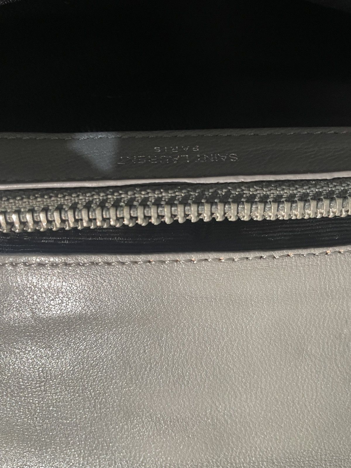 Saint Laurent Paris Saint Laurent College Chevron Leather Bag Size ONE SIZE - 6 Thumbnail