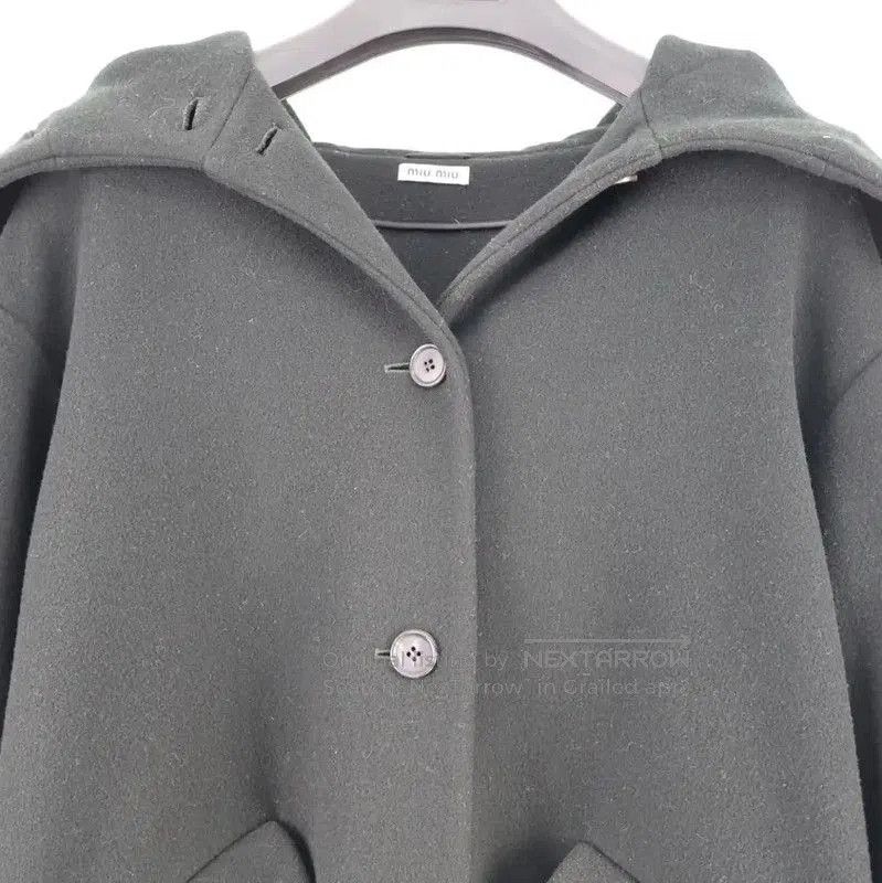 Miu Miu Miu Miu Black Women's Autumn Coat . Size L / US 10 / IT 46 - 3 Thumbnail
